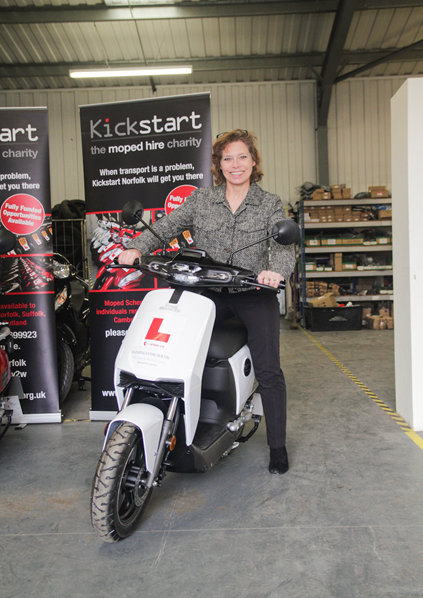 Susan Falch-Lovesey visiting Kickstart